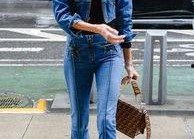 明星牛仔裤街拍,明星牛仔裤街拍潮流解析